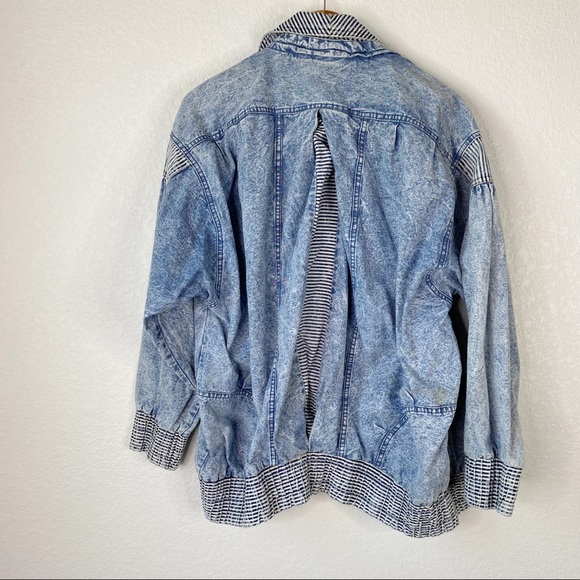 Vintage America Idea Acid Wash Denim Jacket - Picture 9 of 9